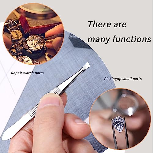 Stainless Steel Tweezers Set - Eyebrow & Facial Hair Removal (2-Pack)