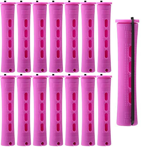 WILLBOND 60 Pcs Purple Perm Rods for Long Hair - 0.75 Inch