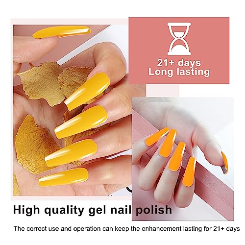 Gel Nail Polish Kit with UV LED Light Lamp & Electric Nail Drill - 25 Colors