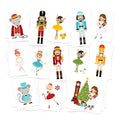 Nutcracker Temporary Tattoos - 39 Pack Christmas Party