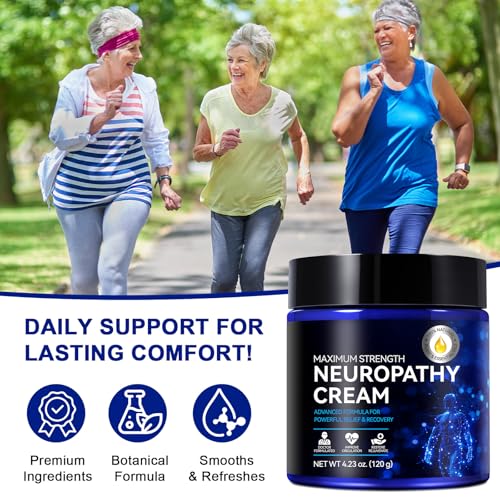 ZIXAOK Extra Strength Nerve Relief Cream with Plant-Based Formula - 4 Oz