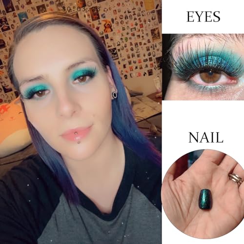 Green Multichrome Eyeshadow - Waterproof Shimmer Duochrome