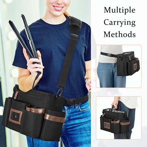 BAFASO Insulated Hairdresser Bag with Shoulder Strap & Waist Belt
