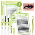 Fairy Lash Clusters Kit 154Pcs DIY Eyelash Extensions Wispy Natural