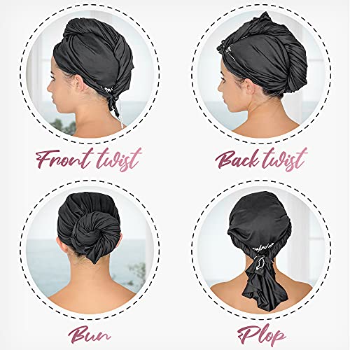 Microfiber Hair Towel Wrap with Clip – Fast Drying