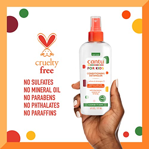 Cantu Care for Kids Conditioning Detangler, 6 fl oz (3-Pack)