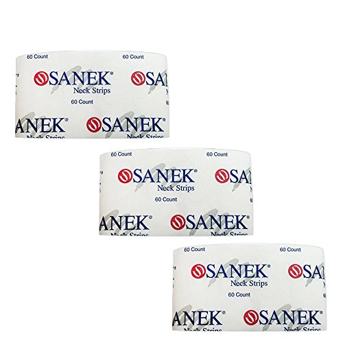 Salon Hair Stylist Neck Strips Pack of 180 - Soft Absorbent Tissue for Hair & Sweat