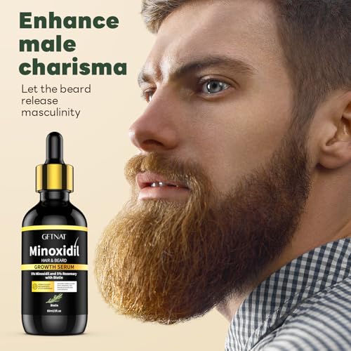 5% Minoxidil Hair Growth Serum for Men & Women with Biotin