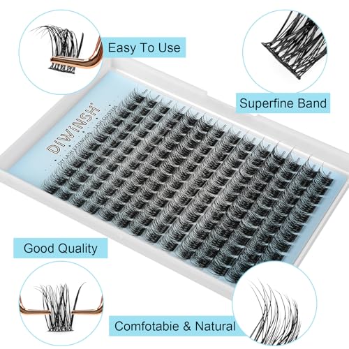 Lash Clusters 10-14mm D Curl Eyelash Extensions 168Pcs