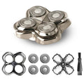Pro 4 Shaver Replacement Heads for Skulls Pitbulls Series Gold PRO, Silver PRO, Platinum PRO, Butterfly Kiss PRO¡¦ Series Head Shavers, Floating 4 Heads for a Fast, Close and Smooth Shave.