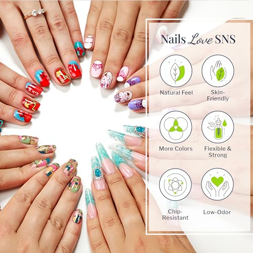 SNS Gelous Color Nail Dip Powder - Long Lasting No UV Lamp Manicure