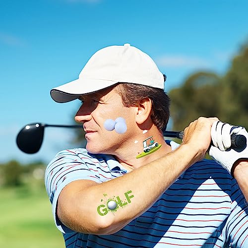Oringaga 500PCS Golf Theme Tattoos Temporary Sticker-Golf Theme Birthday Party Stickers Party Supplies Decorations Favors Goodie Bag Stuffers (24Sheets)