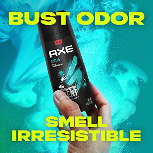 AXE Apollo Body Spray Deodorant for Men, 4 oz (4-Pack)