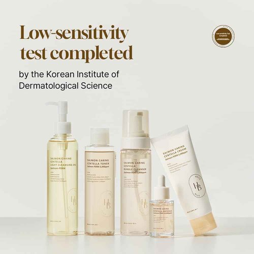 HEVEBLUE Salmon Caring Centella Light Cleansing Oil - Salmon PDRN, Salmon Egg Extract, Centella, Blackhead, Whitehead Removal, Pore Cleansing, Sensitive Skin, Korean Skincare
