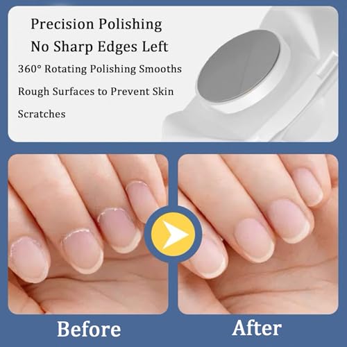 Electric Nail Clipper with LED Light & 3 Speeds