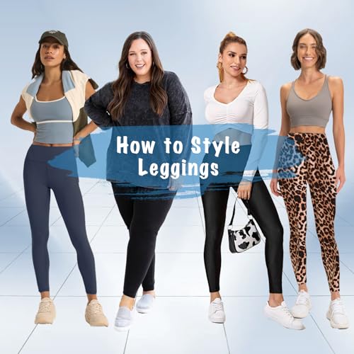 High Waisted Leggings for Women with Pockets & Tummy Control