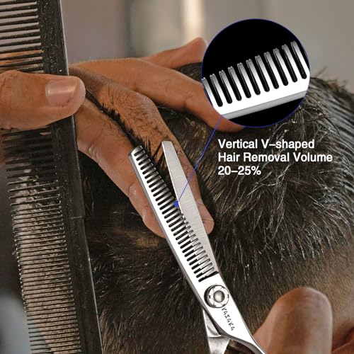 YASAKA 6 Inch Professional Hair Thinning & Cutting Shears Kit – Barber & Hairdresser Scissors with Comb & Accessories