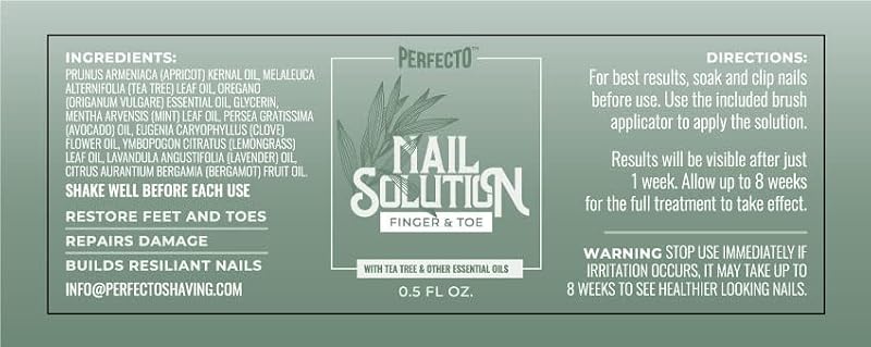 Perfecto Nail Treatment with Tea Tree Oil - Toenail & Fingernail Repair