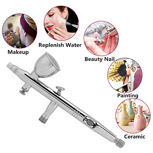 Oxygen Infusion Airbrush Gun Kit with Dual-Action Spray