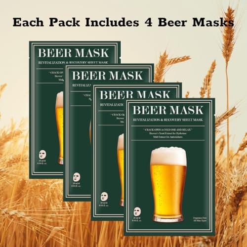 Birthday Bachelor Party Groomsmen Gift for Men: Husband Boyfriend Brother Dad Groom Bestman Wedding Favor Funny Skincare Hydrating Refreshing Sheet Mask