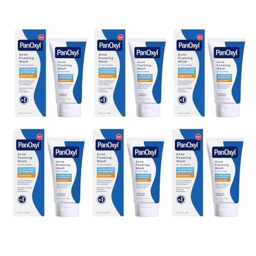 PanOxyl Foaming Acne Wash Maximum Strength 5.5 oz (Pack of 6)