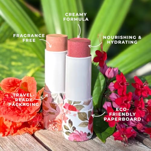 Honeybee Gardens Color Within Reach MultiStick, Eden, Soft Rose, Pink & Brown Undertones, Multipurpose Makeup, Natural Glow, Easy Application, Vegan, Cruelty-Free, Net Wt. 0.2 oz
