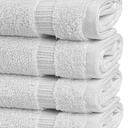 Chakir Turkish Linens 4-Piece Washcloths Set 100% Cotton