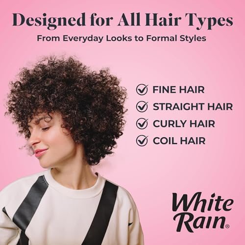 White Rain Hairspray for Women Extra Hold, 6-Pack - Scented, Strong 24-Hour Hold, Humidity & Frizz Control, Fast-Drying, Paraben-Free, Gluten-Free, 7 oz Aerosol Hair Spray for Women