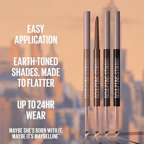 Maybelline Sculpting Stix 2-in-1 Eyeliner - Dual Ended Brown, 24HR Wear