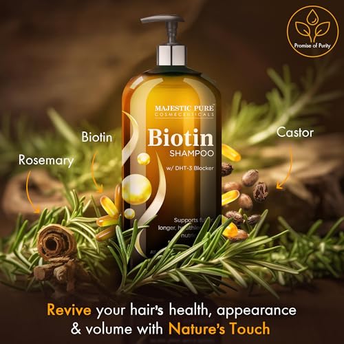 Rosemary Castor & Biotin Shampoo for Thinning Hair, 16 fl oz