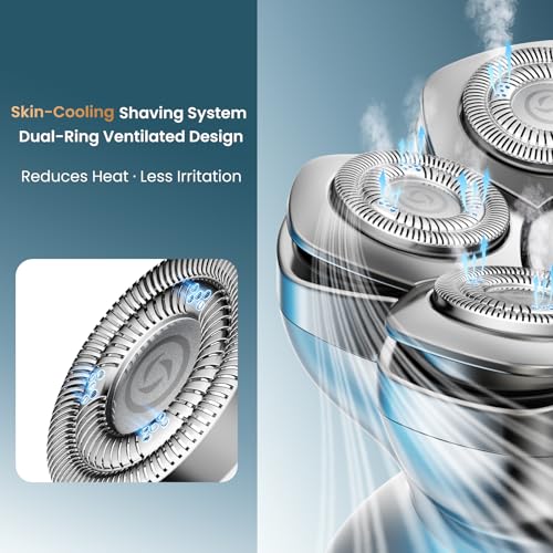 MAXGROOM¢ç PRO 7D Head Shaver for Bald Men, Electric Head Razor with 7D Flexible Blades, Long Battery Life, IPX6 Waterproof, LED Display, 2 Speed Settings, Cooling Design, Premium Gifts for Men
