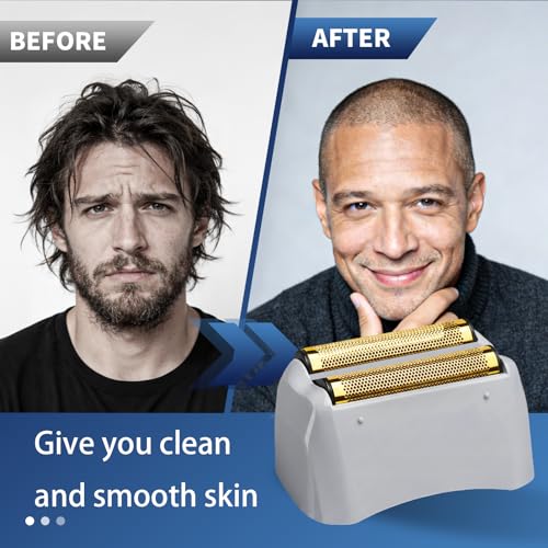 1 Pack Pro Shaver Replacement Foil and Cutters Compatible with andis No.17150/17155/17200 Shaver ProFoil Lithium Replacement Golden