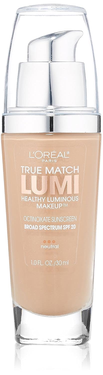 L'Oreal Paris True Match Lumi Healthy Luminous Makeup, N5 True Beige, 1 fl; oz.