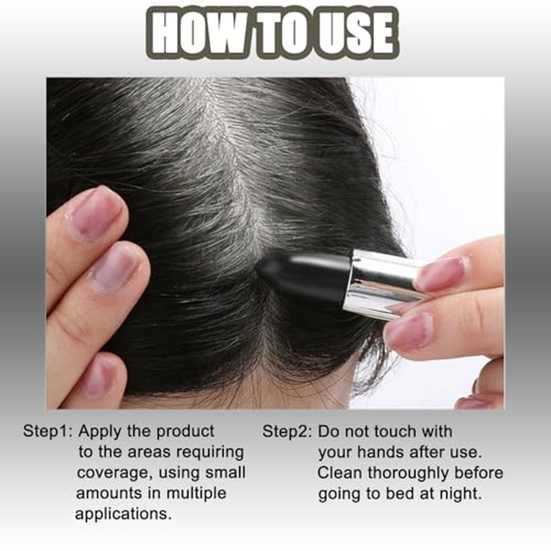 Hair Color Touch-Up Stick, Gray Hair Coverage Pen, 4-Pack
