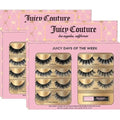 Juicy Couture 3D Faux Mink False Eyelashes - 14 Pairs with Applicator & Eyelash Glue, Wispy Natural Look, New Silky, Dramatic, Charming, Sassy & Extra Styles, Easy to Apply, Cruelty-Free & Reusable