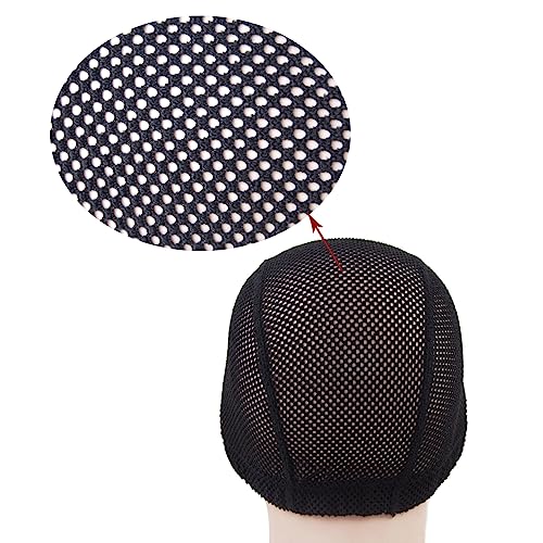 U Part Wig Cap Medium Black 2 Pack