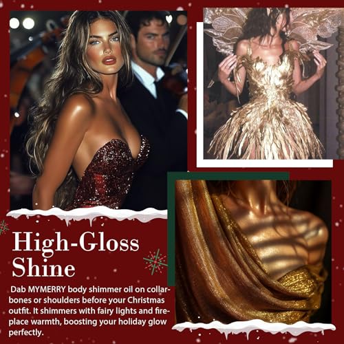MYMERRY Body Shimmer Oil 1.7oz - Liquid Highlighter Glow