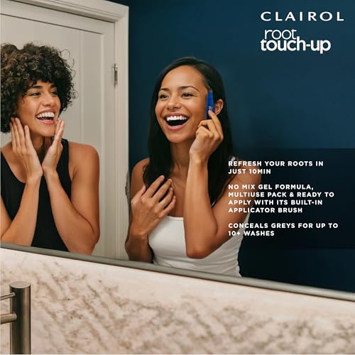 Clairol Root Touch-Up Gel for Gray Coverage, Black, 2 oz