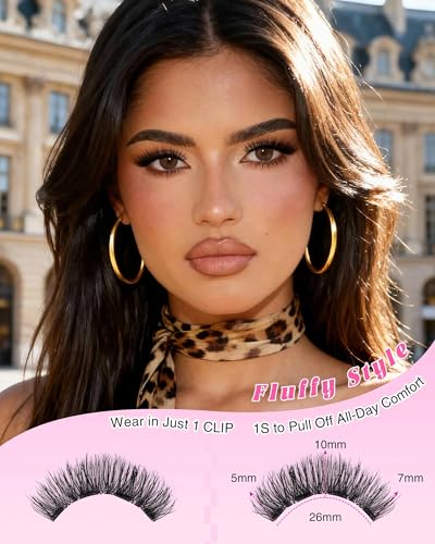 EMEDA Magnetic Eyelashes Kit - Reusable, No Glue, Natural Look