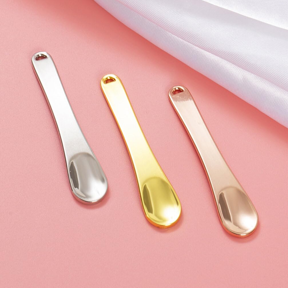 9pcs Cream Spoon Cosmetic Spoon Facial Mask Spoon Mixing Spatulas Metal Spoon Makeup Supply Skin Care Supply Beauty Spoon Makeup Tool Cosmetic Spatulas Skin Care Tool Mixing Spoon