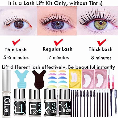 Lash Lift Kit, Lash Lifting and Brow Lamination 2 in 1, DIY Eyelash Perm At Home, Perming Lashes With Strong Glue(lash and eyebrow lift kit)