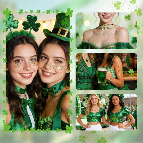 St Patrick's Day Temporary Tattoos - Shamrock Stickers