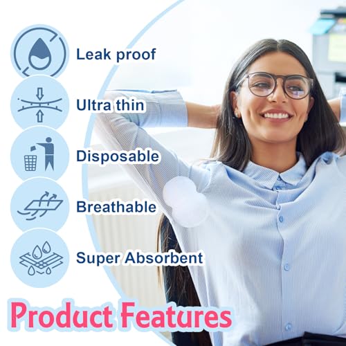Armpit Sweat Pads - Disposable, Hypoallergenic Underarm Protection