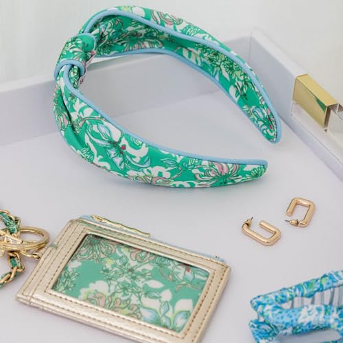 Lilly Pulitzer Low Know Headband for Women, Colorful Knotted Headband, Cute Hair Accessories for Women (Blossom Views)