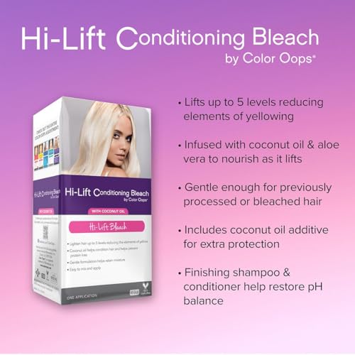Color Oops Hi-Lift Conditioning Bleach Kit with Coconut Oil