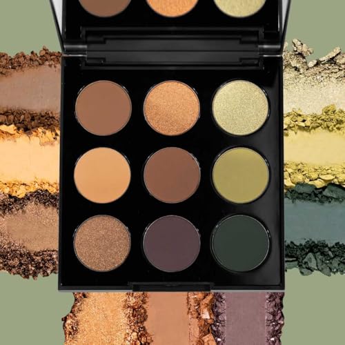 Palladio Ultimate 9-Count Eyeshadow Palette, Natural Earth