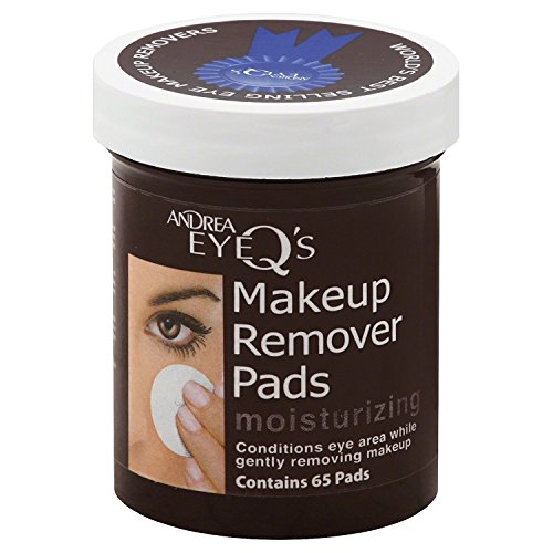 Andrea Eye Q's Makeup Remover Pads Moisturizing 65ct (Pack of 4)