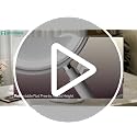 White 20X Magnifying Lighted Vanity Mirror with Storage Base - Dual Sided