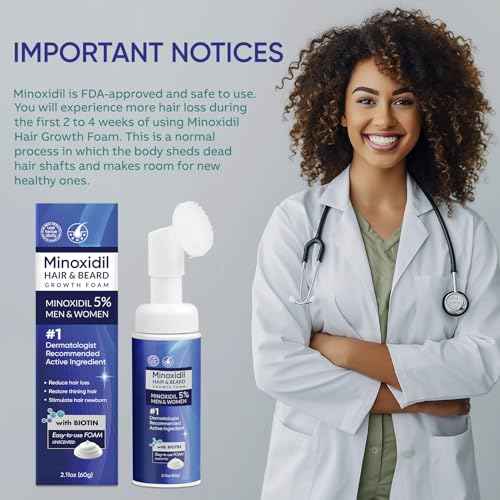 5% Minoxidil Foam for Men and Women, Minoxidil for Men Foam for Hair and Beard, Minoxidil for Women Hair Growth (12 Ounce)