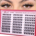 Pleell Wispy Eyelash Clusters 10-16mm Natural Fluffy DIY False Lashes A.Variation